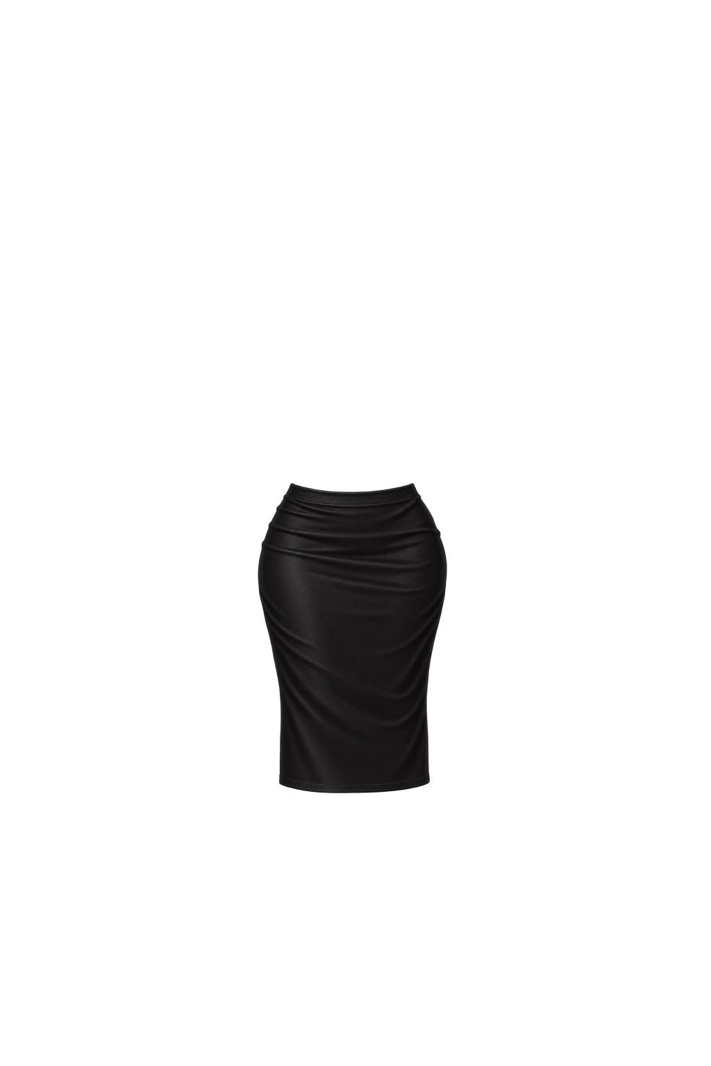 Black midi skirt