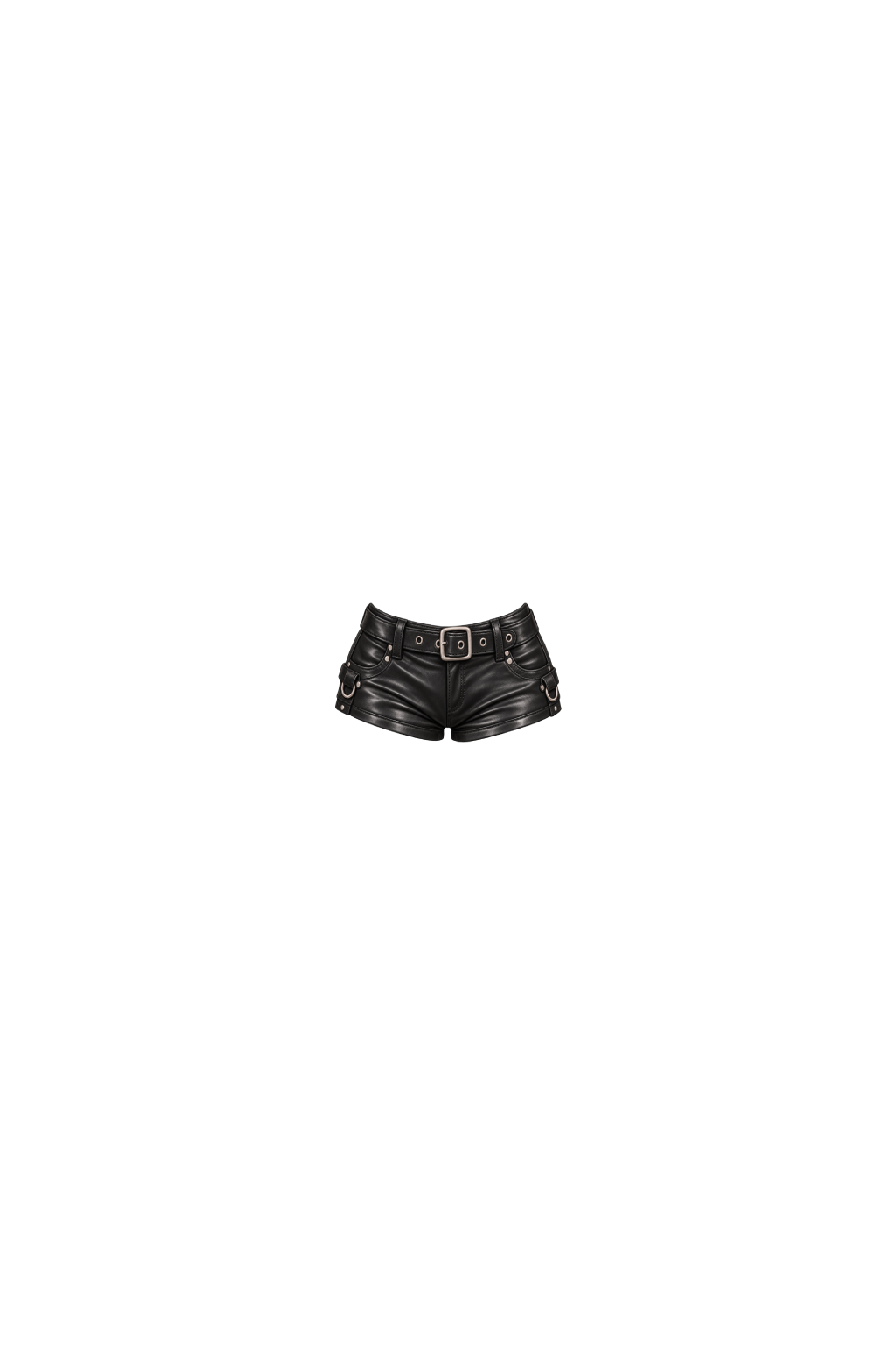 Leather shorts