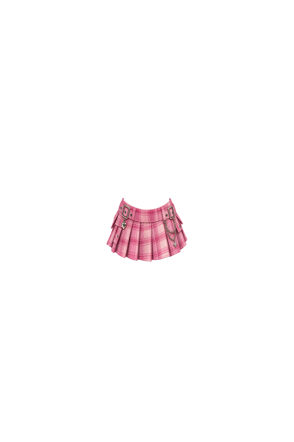 Pink mini skirt