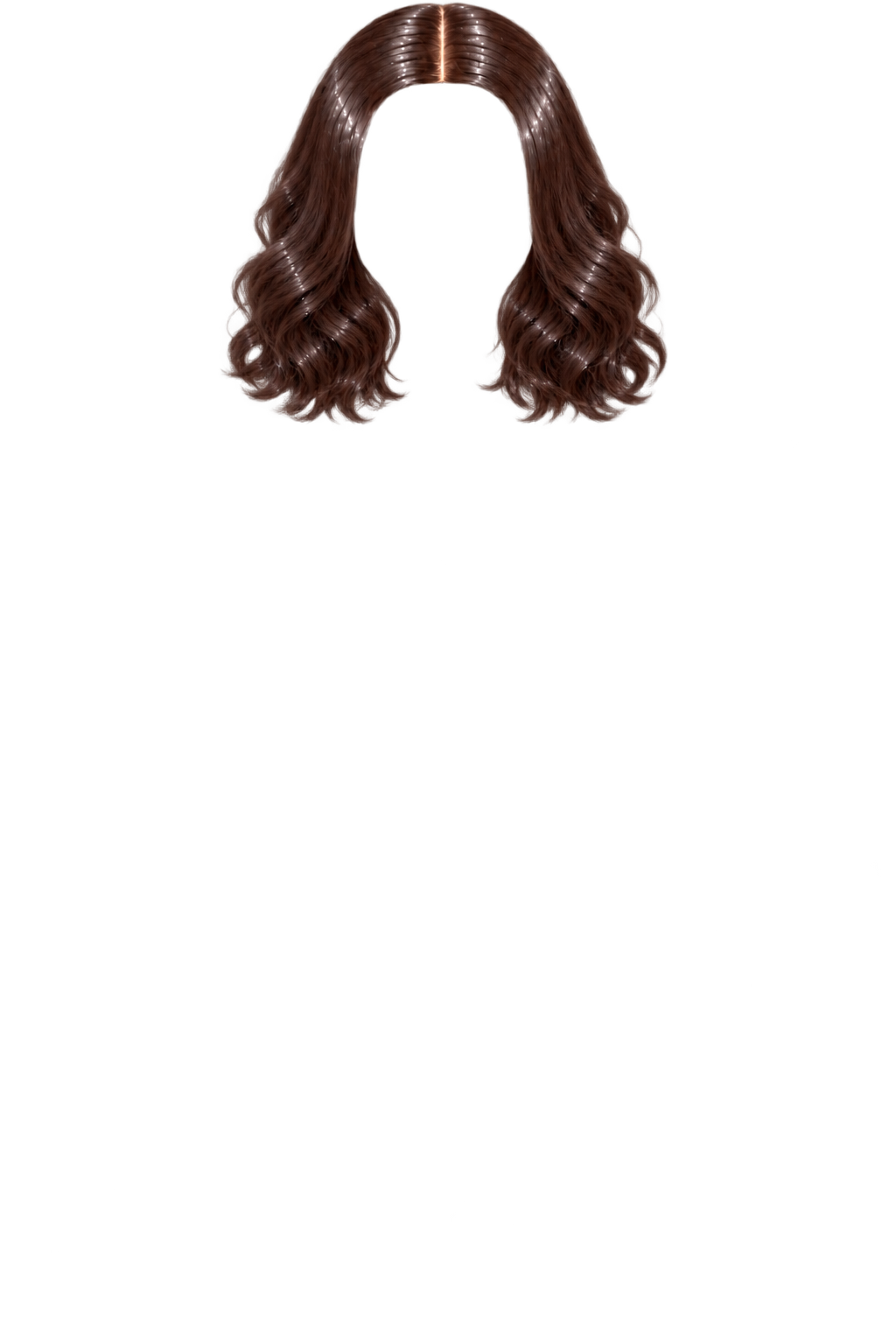 Curly short hair