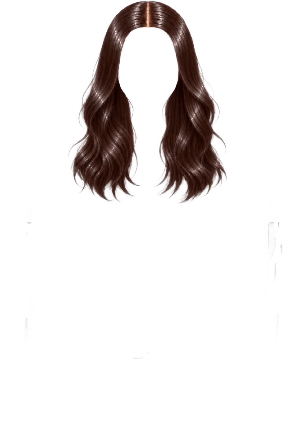 Medium wavy hair