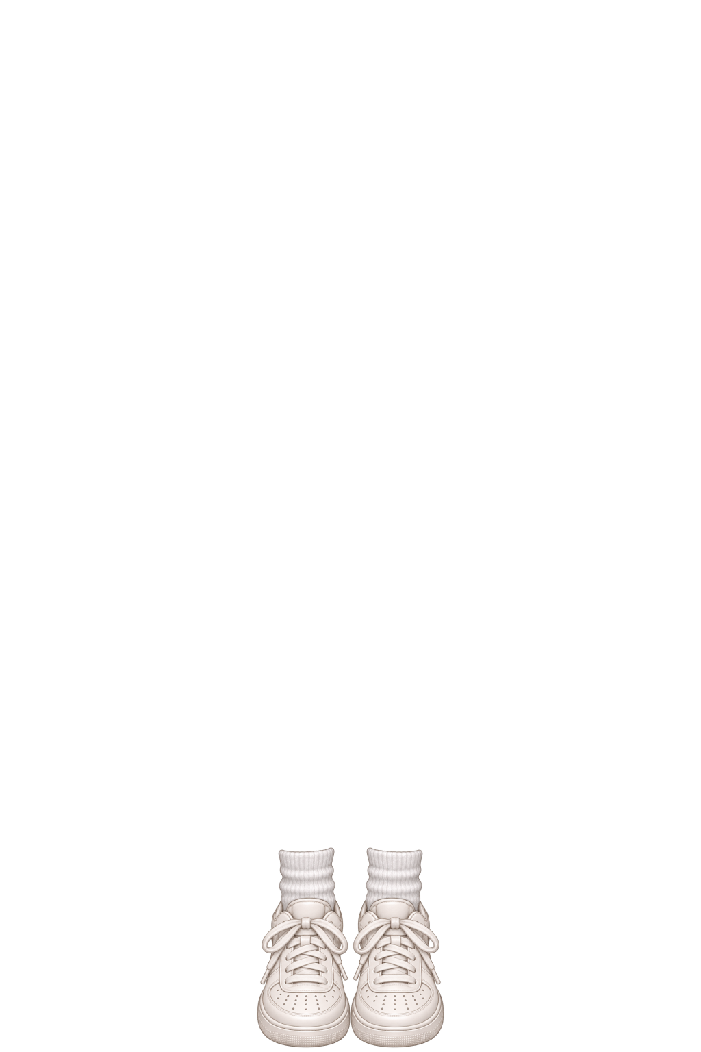 White sneakers