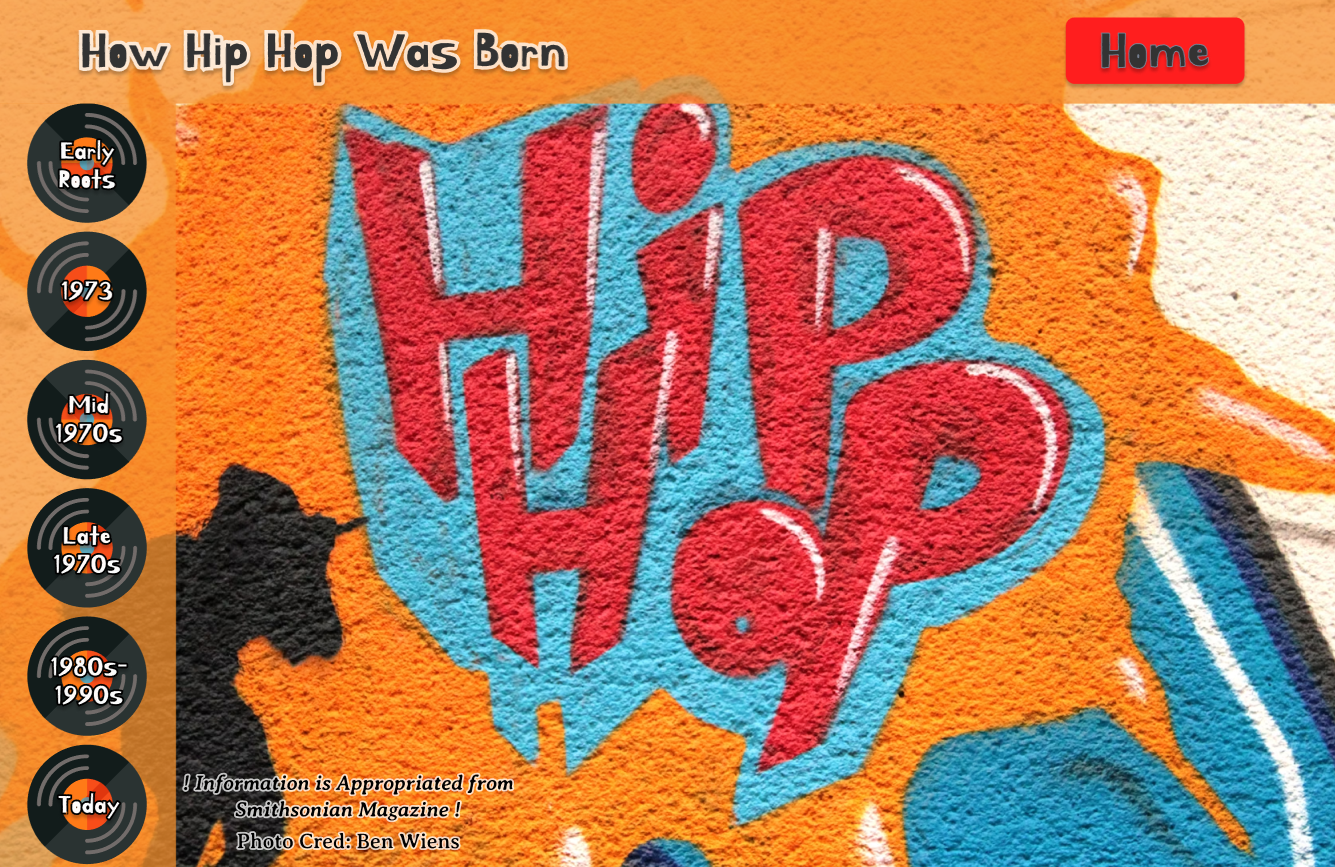Figma Hip-Hop History Prototype