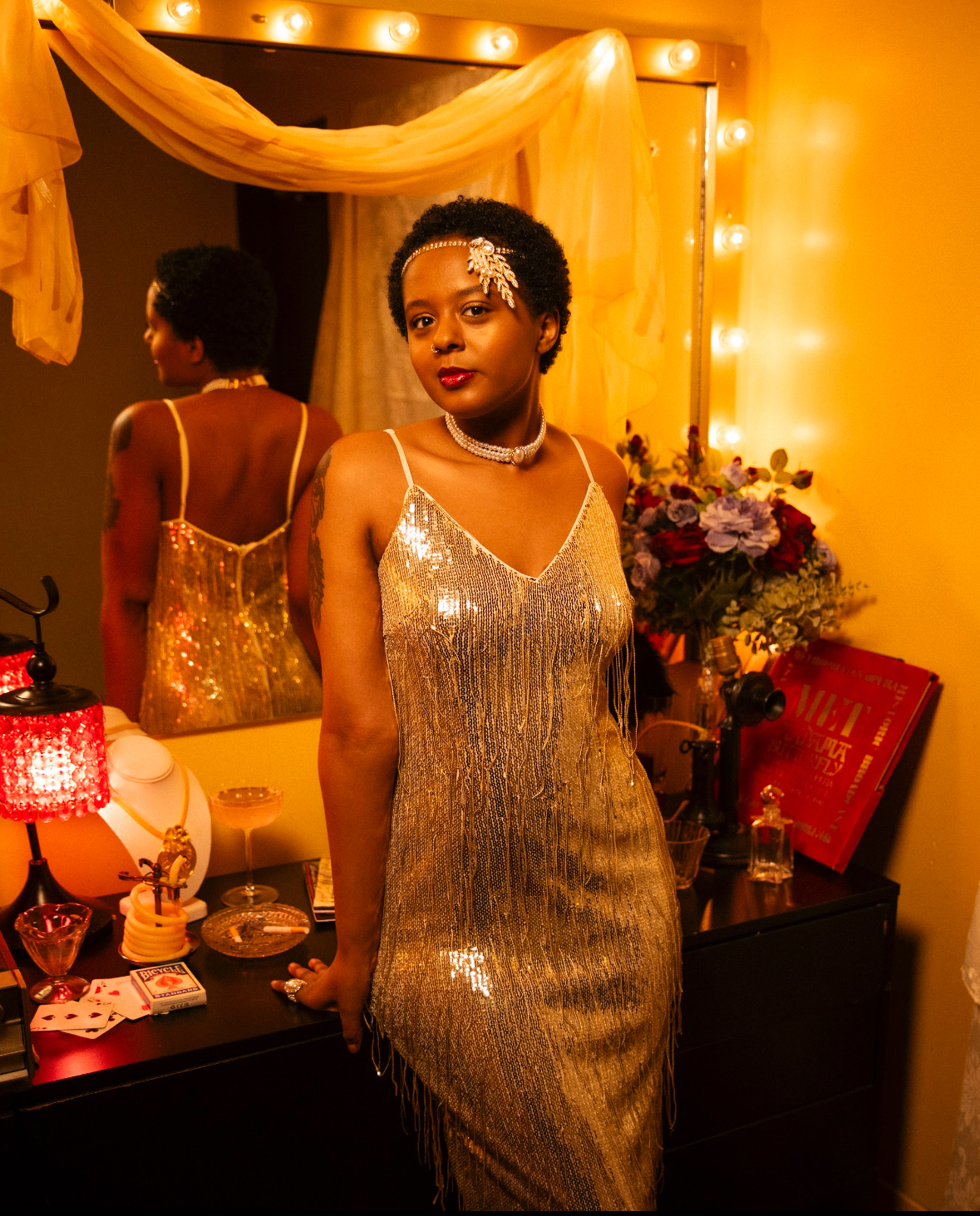 Look 4: Walk-Ons · Old Hollywood Concert Shoot